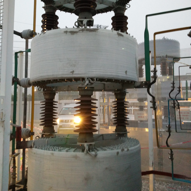 廣東佛山一所110kV大欖站、虹嶺站10kV 4組串聯(lián)電抗器外絕緣處理-（硅橡膠絕緣涂料）